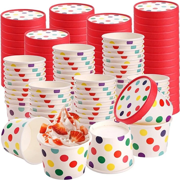 ice cream cup with lid